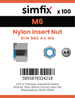 Simfix product label - 985A406PK100-SIM
