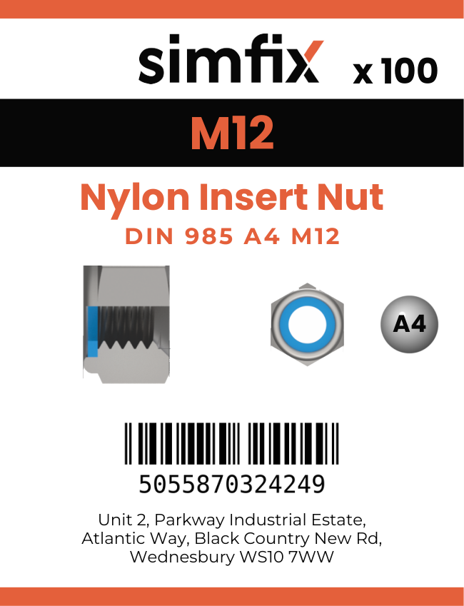 Simfix product label - 985A412PK100-SIM