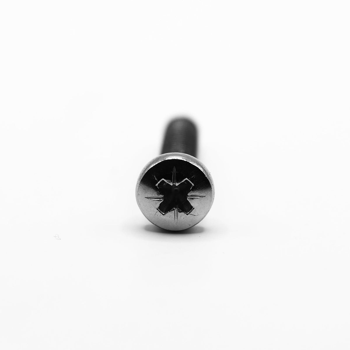 Pan head machine screw with Pozi drive, A2 (304) stainless steel