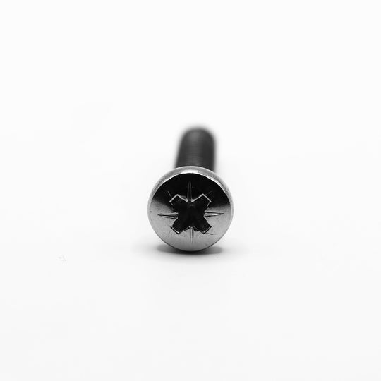 Pan head machine screw with Pozi drive, A2 (304) stainless steel