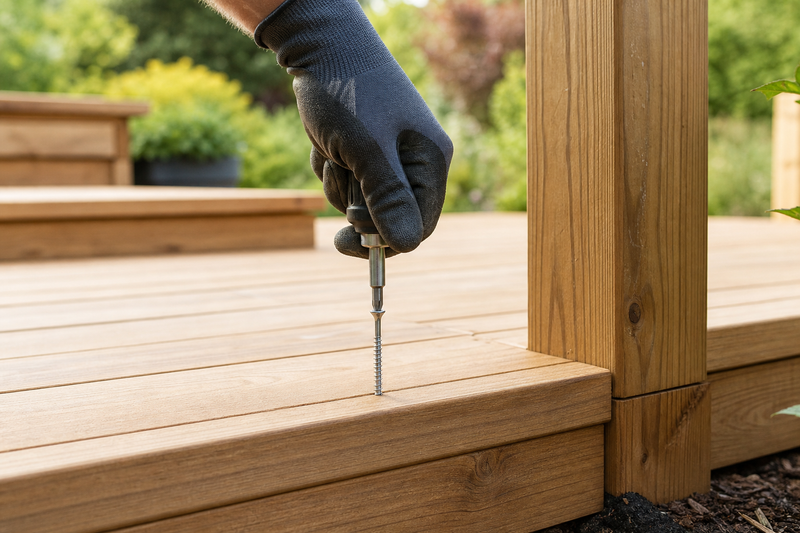 Decking and garden timber stainless fixings