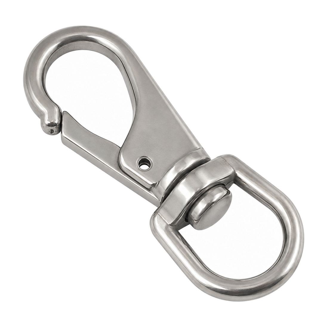 Swivel eye snap, A4 (316) stainless steel