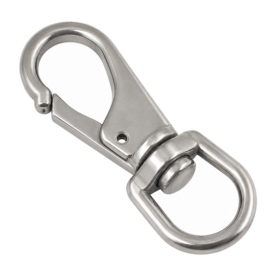 Swivel eye snap, A4 (316) stainless steel