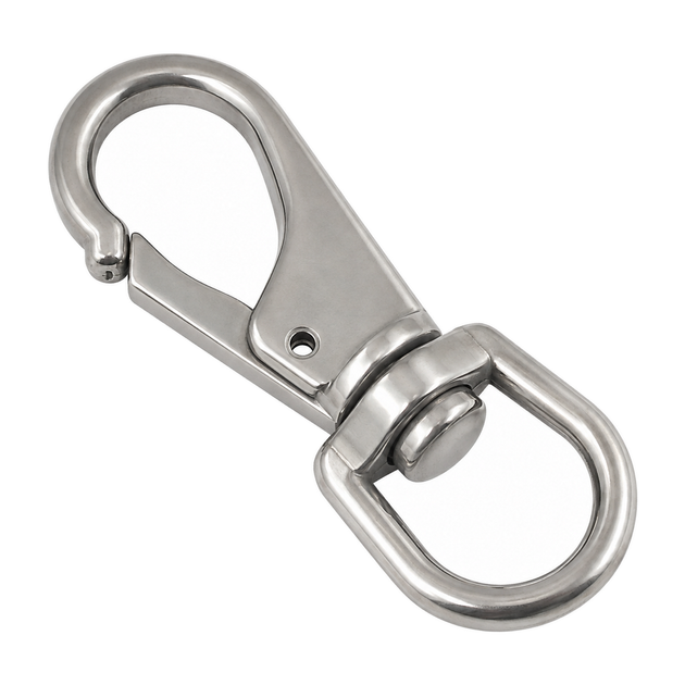 Swivel eye snap, A4 (316) stainless steel