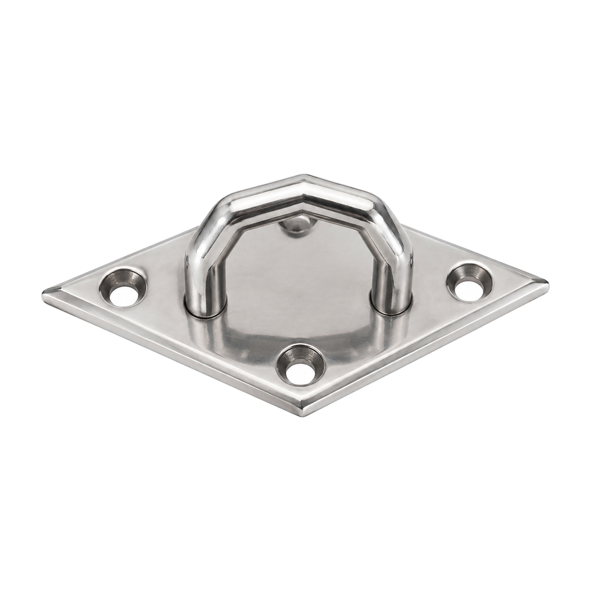 100 X 25 X 16 Pad Eye Diamond Base A4 Stainless Steel