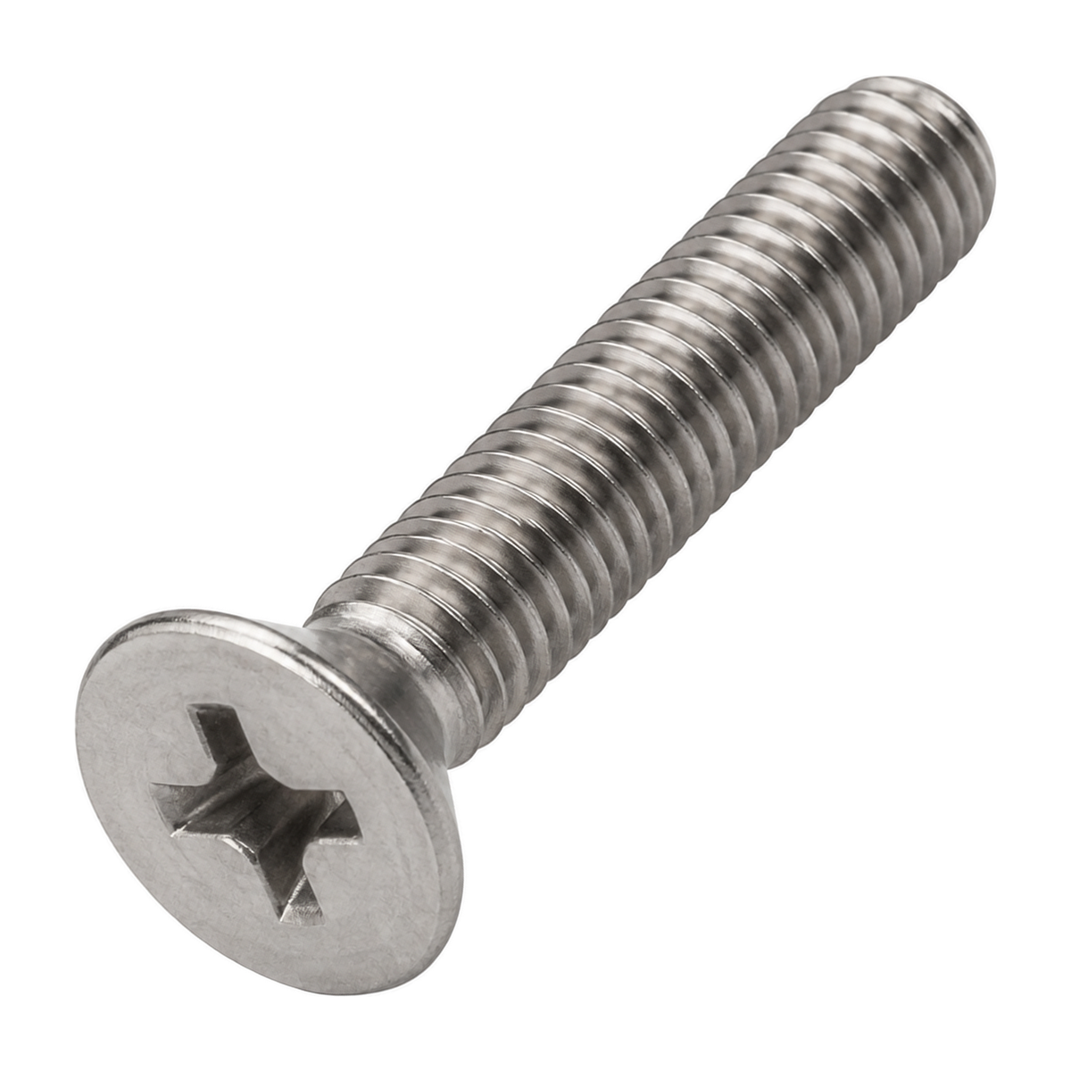 Countersunk screw with Phillips drive, A2 (304) stainless steel