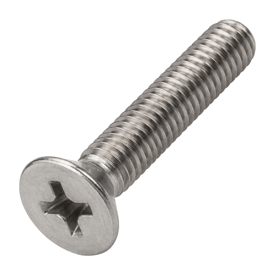 Countersunk screw with cross recess, stainless steel