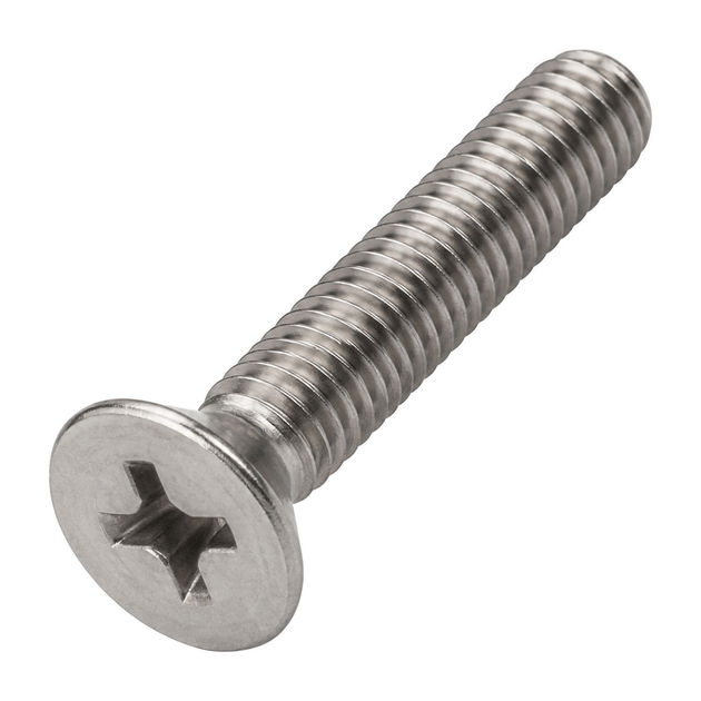 Countersunk screw with cross recess, stainless steel