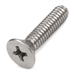 Countersunk screw with Phillips drive, B18.6.3, A2 (304) stainless steel