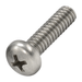 Pan head screw with Phillips drive, A2 (304) stainless steel