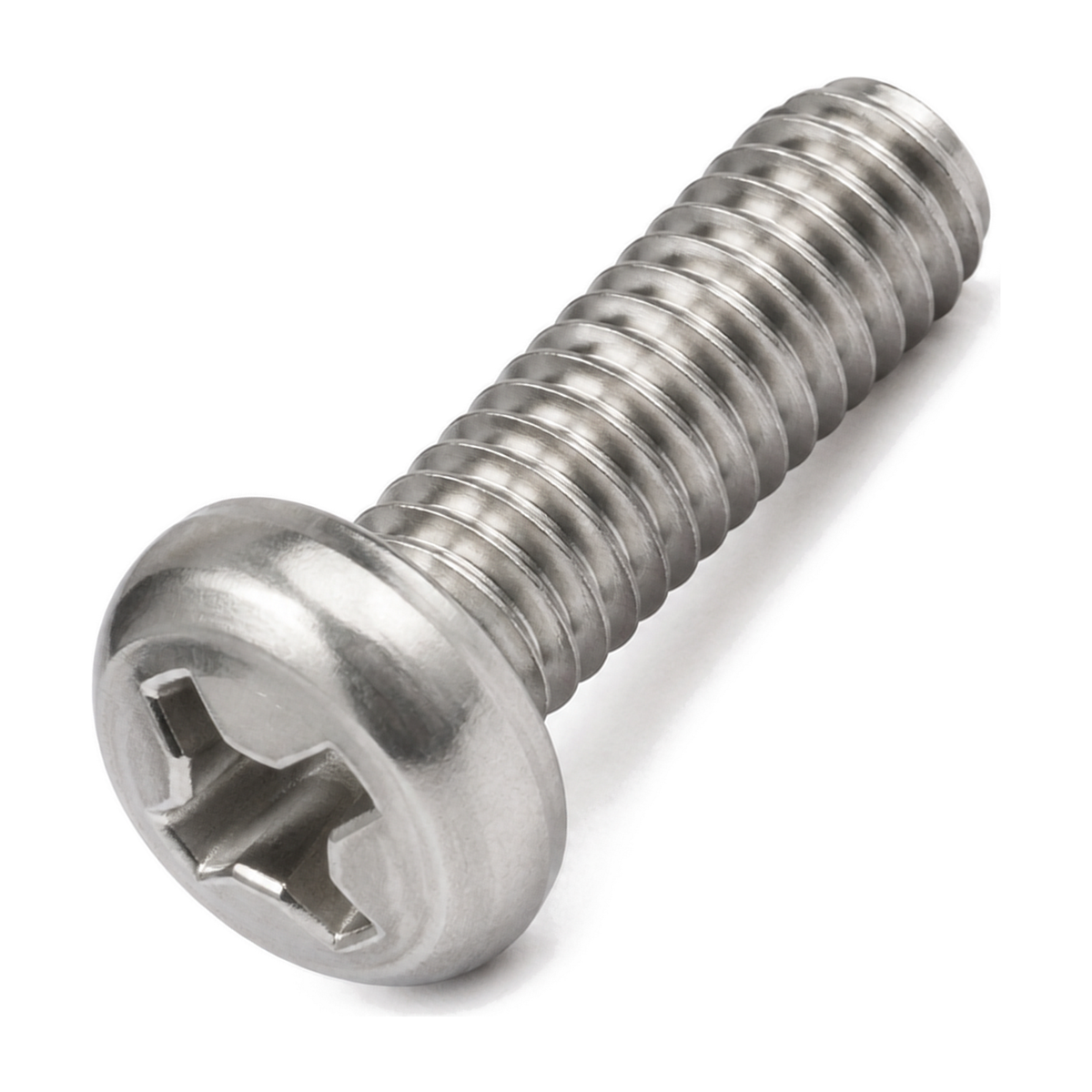 Pan head screw with cross recess drive, DIN 7985, A2 (304) stainless steel