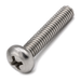 Pan head screw with Phillips drive, B18.6.3, A2 (304) stainless steel
