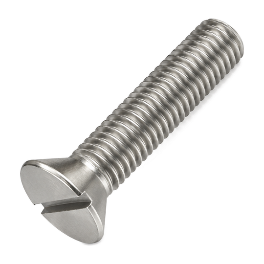 5/16" UNC X 1.5" Slotted Countersunk Machine Screw A2 Stainless Steel