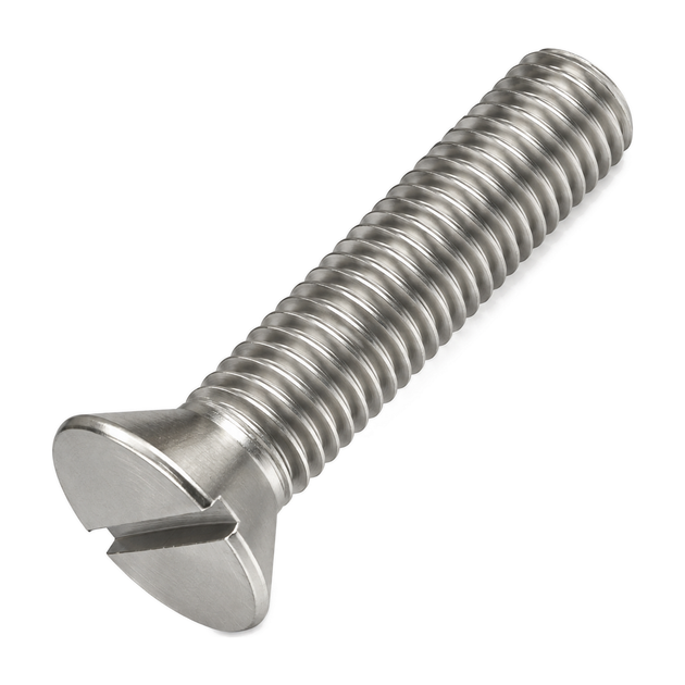 5/16" UNC X 1.5" Slotted Countersunk Machine Screw A2 Stainless Steel