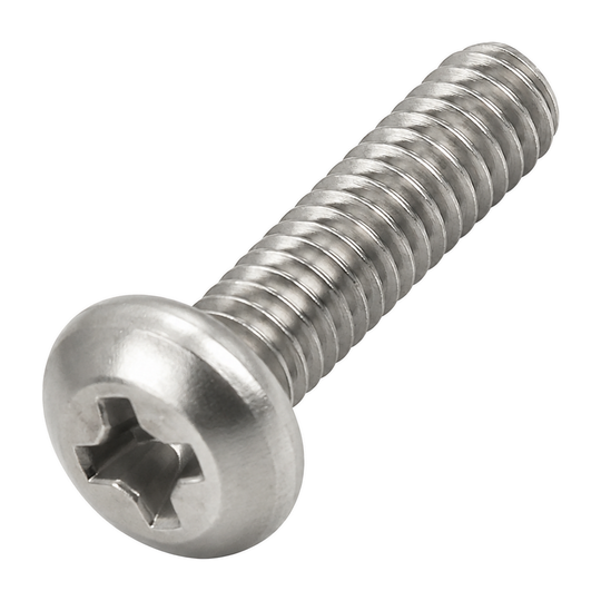 8-32 UNC X 3/8" Recessed Pan Head Machine Screw B18.6.3 A2 Stainless Steel