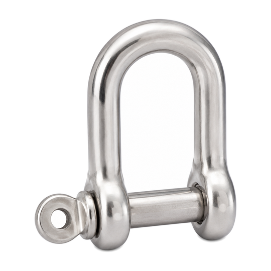 Straight shackle, A4 (316) stainless steel