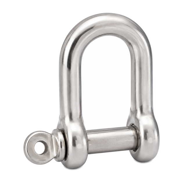 Straight shackle, A4 (316) stainless steel