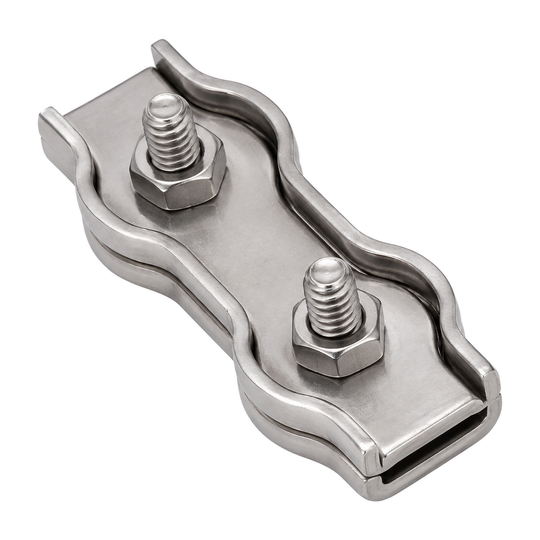 Duplex wire rope clip, A4 (316) stainless steel