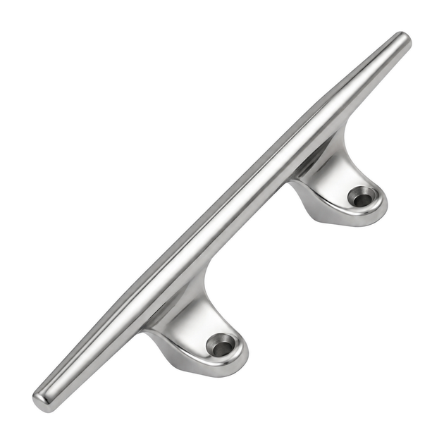 Hollow base cleat, four hole, A4 (316) stainless steel