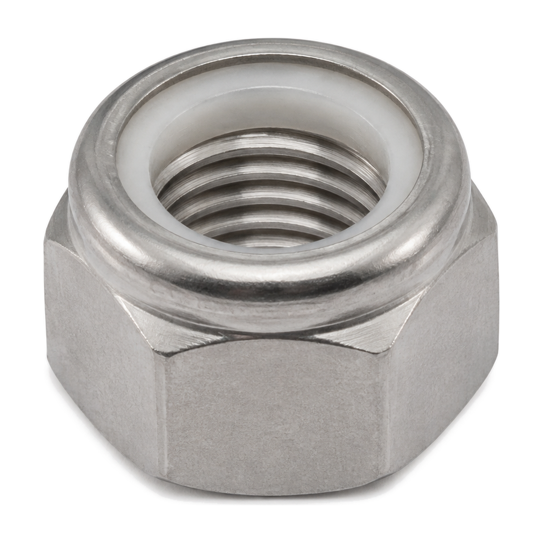 Nyloc insert lock nut, stainless steel