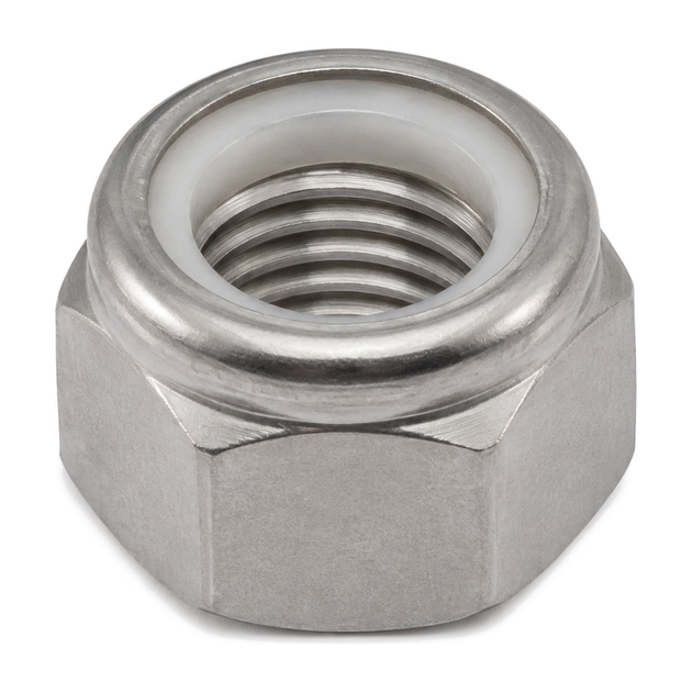 Nyloc insert lock nut, stainless steel