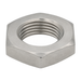 Hex jam nut, stainless steel