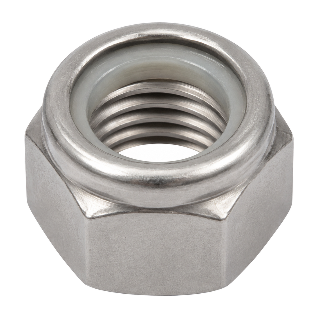 Nyloc insert lock nut, stainless steel