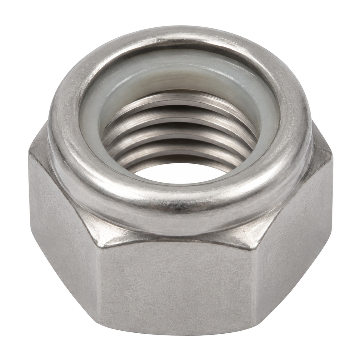 Nyloc insert lock nut, stainless steel