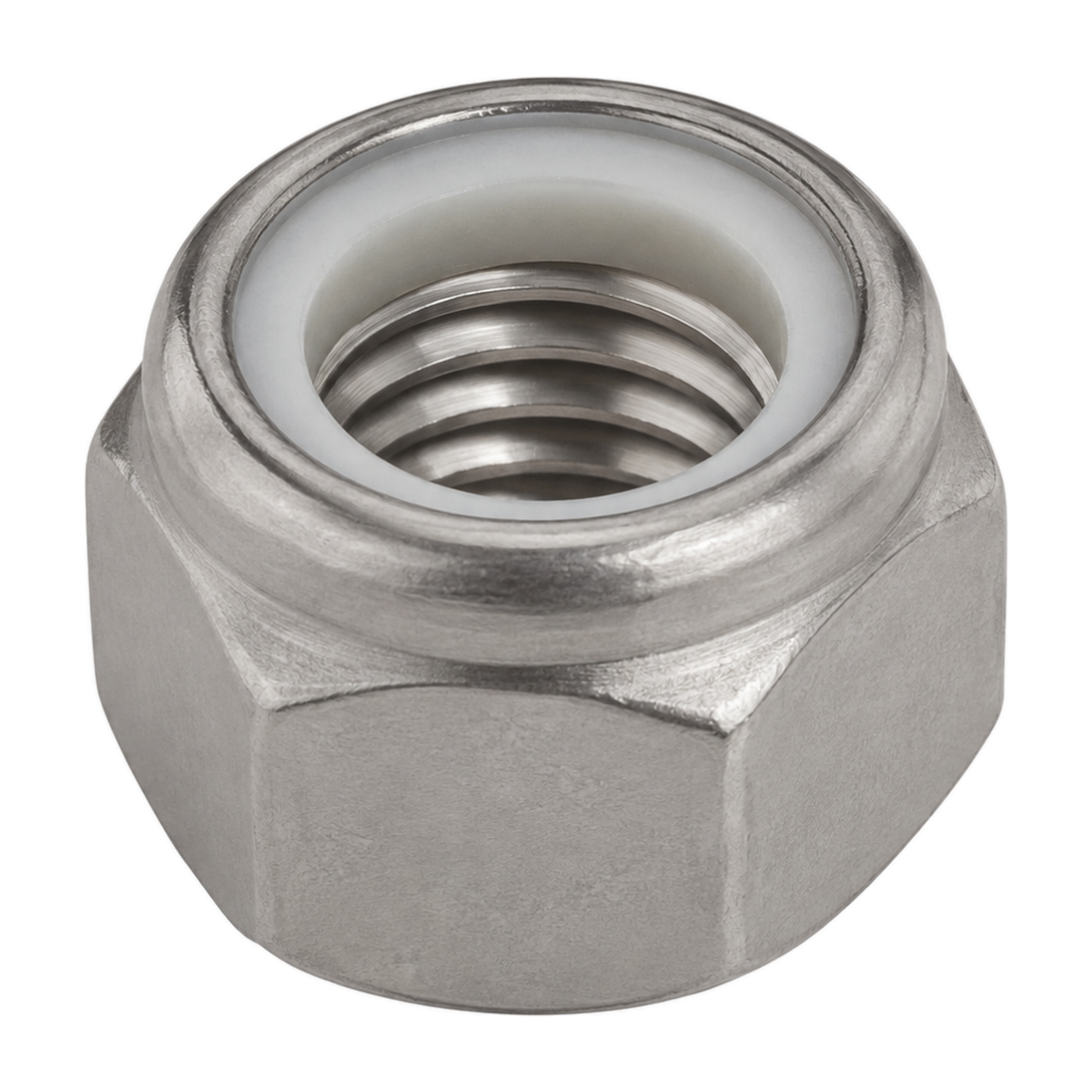 1/4" UNC Nylon Insert Lock Nut A4 Stainless Steel