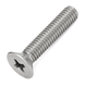 Countersunk screw with cross recess drive, DIN 965, A2 (304) stainless steel