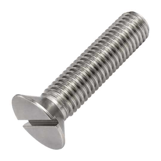 5/16" UNC X 19" Slotted Csk A2 Stainless Steel
