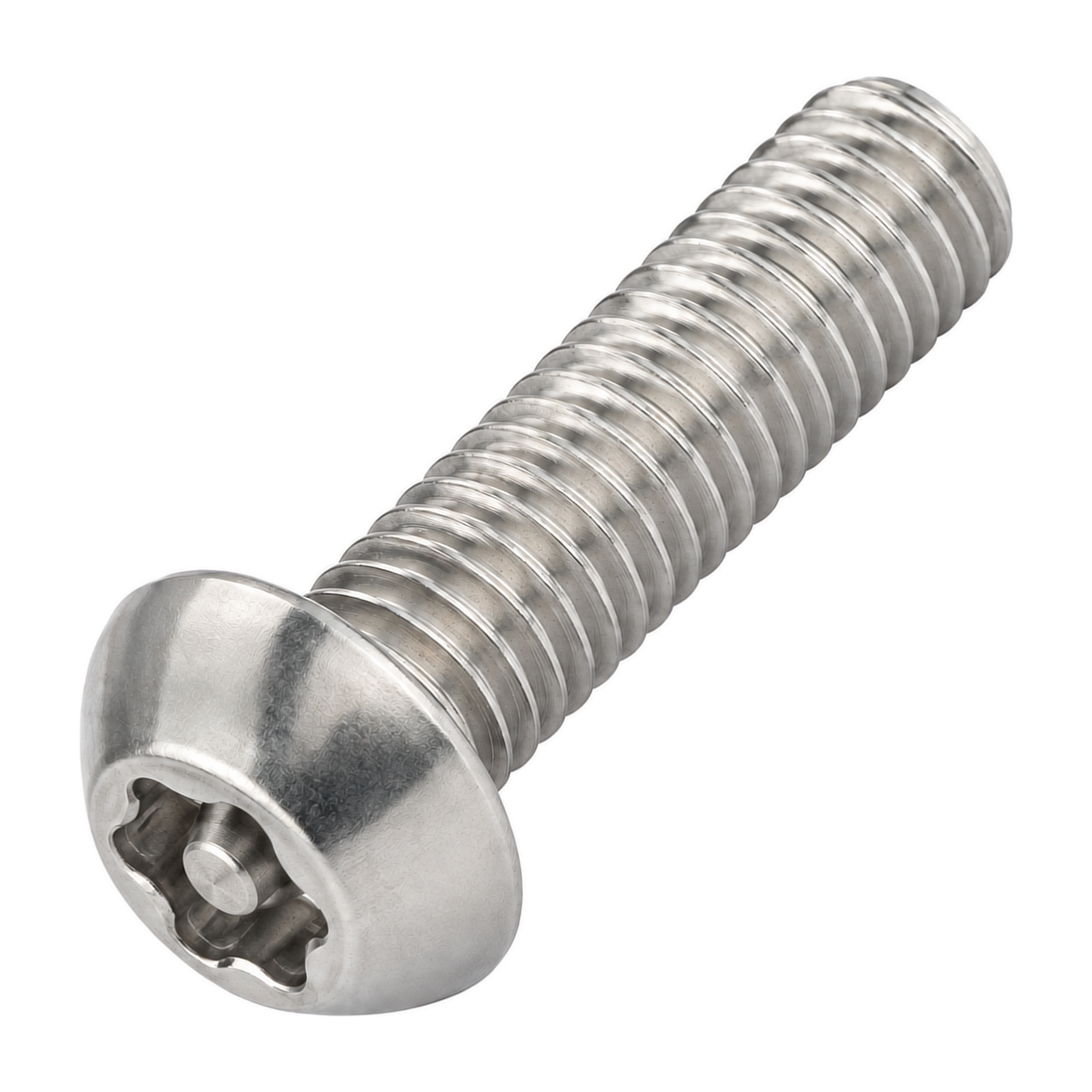 M10 X 50 Six Lobe Pin Button Head Security Screw ISO 7380 A2 Stainless Steel