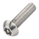 M10 X 50 Six Lobe Pin Button Head Security Screw ISO 7380 A2 Stainless Steel