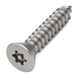 Six lobe pin security screw, A2 (304) stainless steel