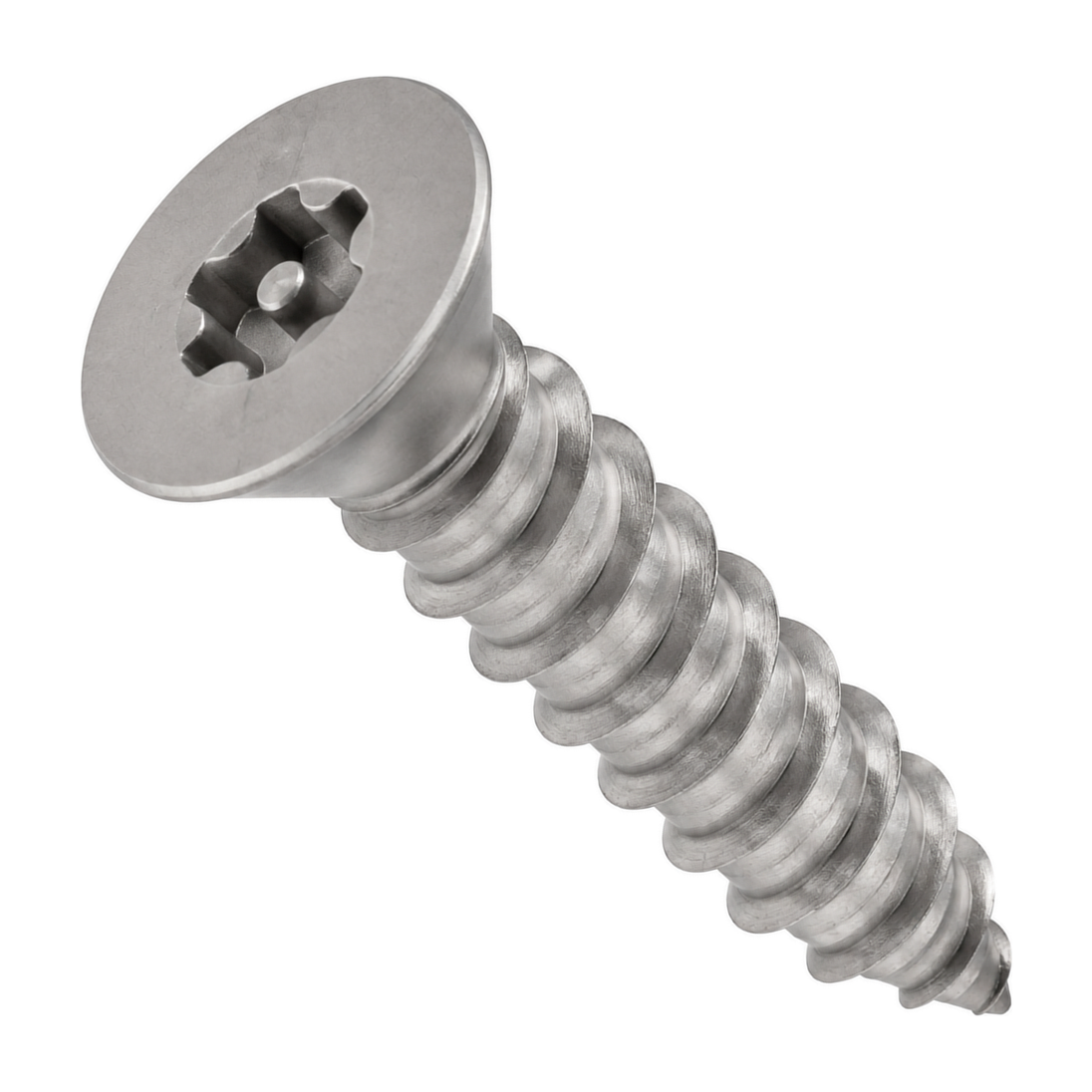 3.5 X 32 Six Lobe Pin Countersunk Security Screw TX10 A2 Stainless Steel