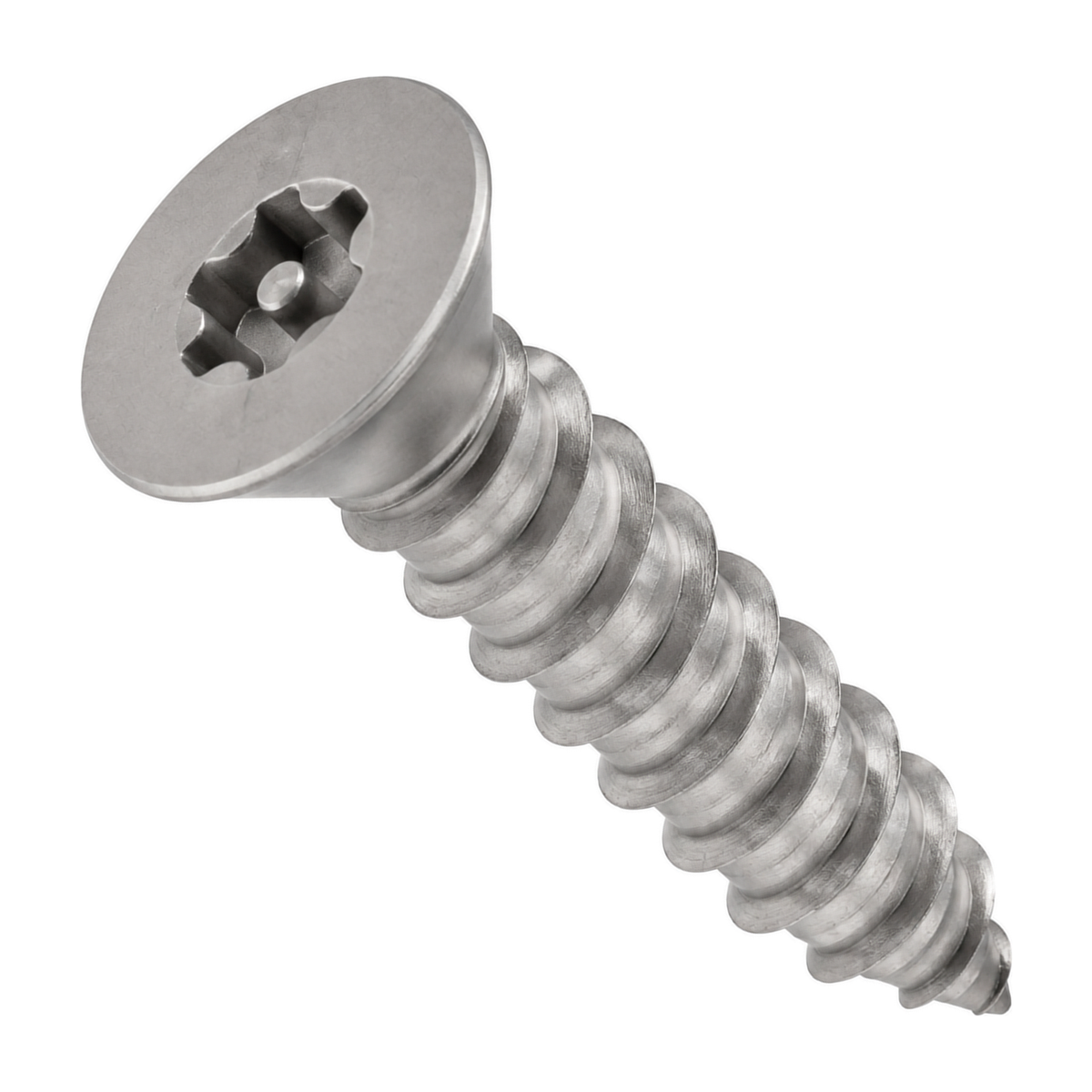 3.5 X 32 Six Lobe Pin Countersunk Security Screw TX10 A2 Stainless Steel