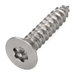 3.5 X 32 Six Lobe Pin Countersunk Security Screw TX15 A2 Stainless Steel