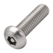 Pin hex button head security screw, A2 (304) stainless steel
