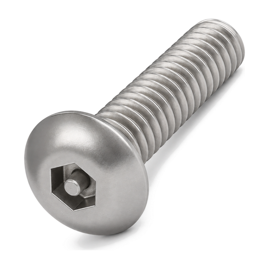 Pin hex button head security screw, A2 (304) stainless steel