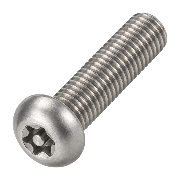 M5 X 40 Six Lobe Pin Button Head Security Screw ISO 7380 A2 Stainless Steel