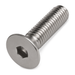 Countersunk head sleeve nut with hex socket drive, A4 (316) stainless steel