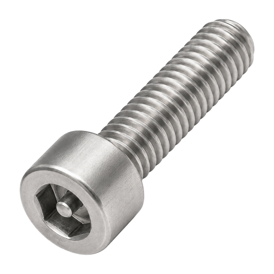 Socket cap screw, pinned with hex socket drive, ISO 4762, A2 (304) stainless steel