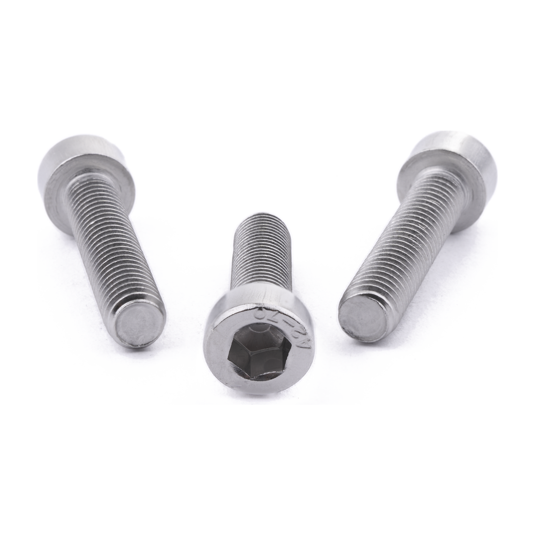 Socket cap screw with hex socket drive, stainless steel