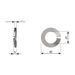 Curved spring washer, DIN 128-A, stainless steel
