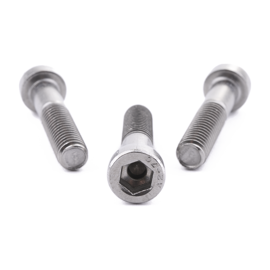 Low head socket cap screw with hex socket drive, stainless steel
