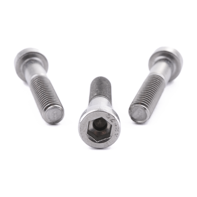 Low head socket cap screw with hex socket drive, stainless steel