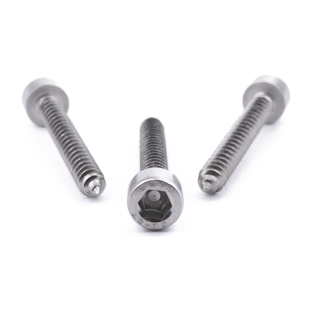 Socket cap self-tapping screw with hex socket drive, A2 (304) stainless steel