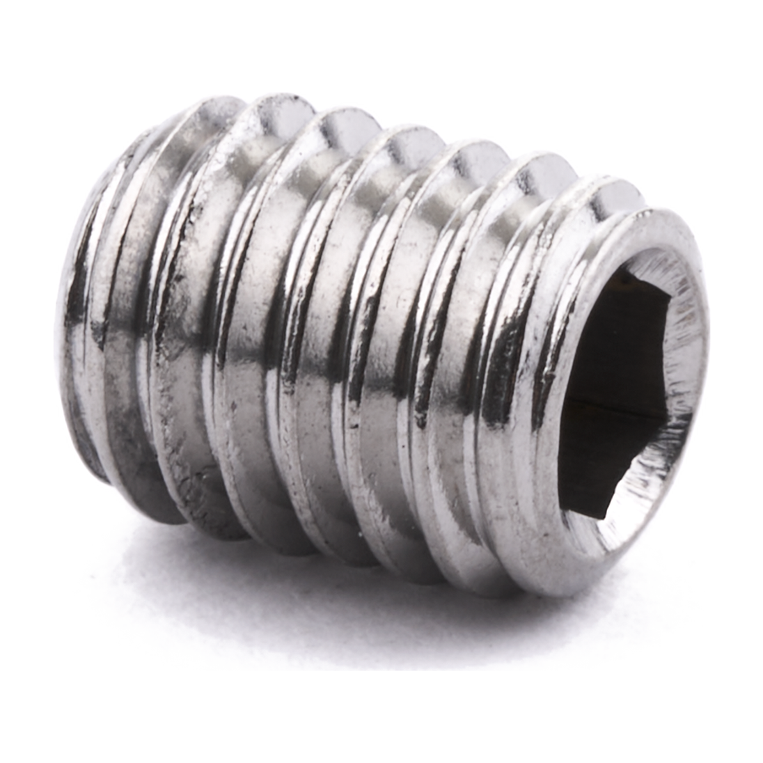 Socket set screw with flat point, stainless steel