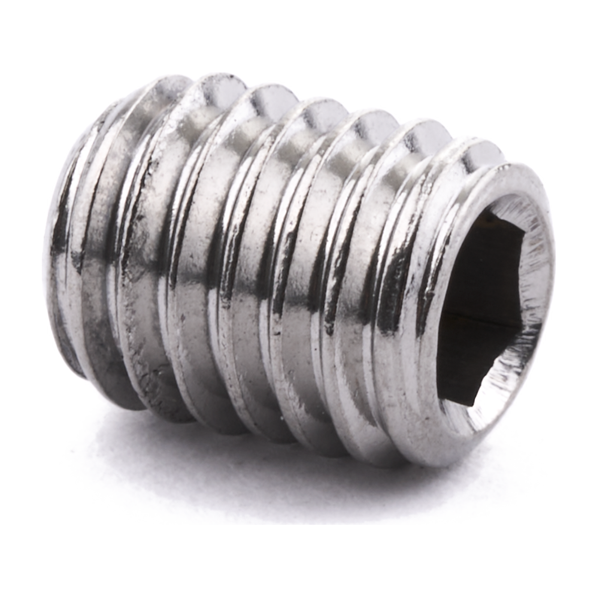 Socket set screw with flat point, stainless steel