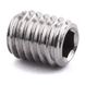 Socket set screw with flat point, stainless steel
